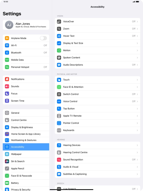 Press the required category below 