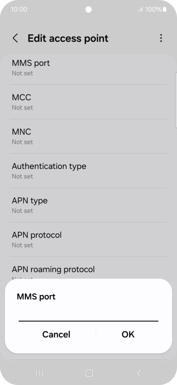 Key in 8080 and press OK.