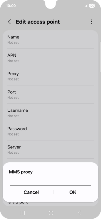 Key in 149.254.201.135 and press OK.