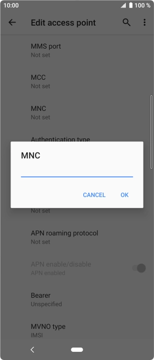 Key in 33 and press OK.