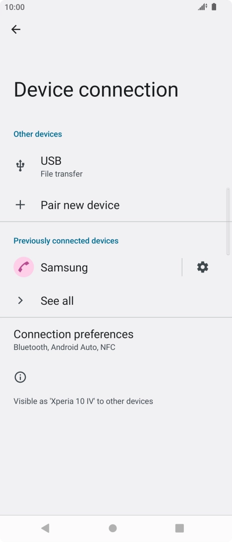 Press the Home key to return to the home screen.