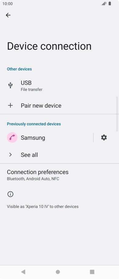Press the Home key to return to the home screen.