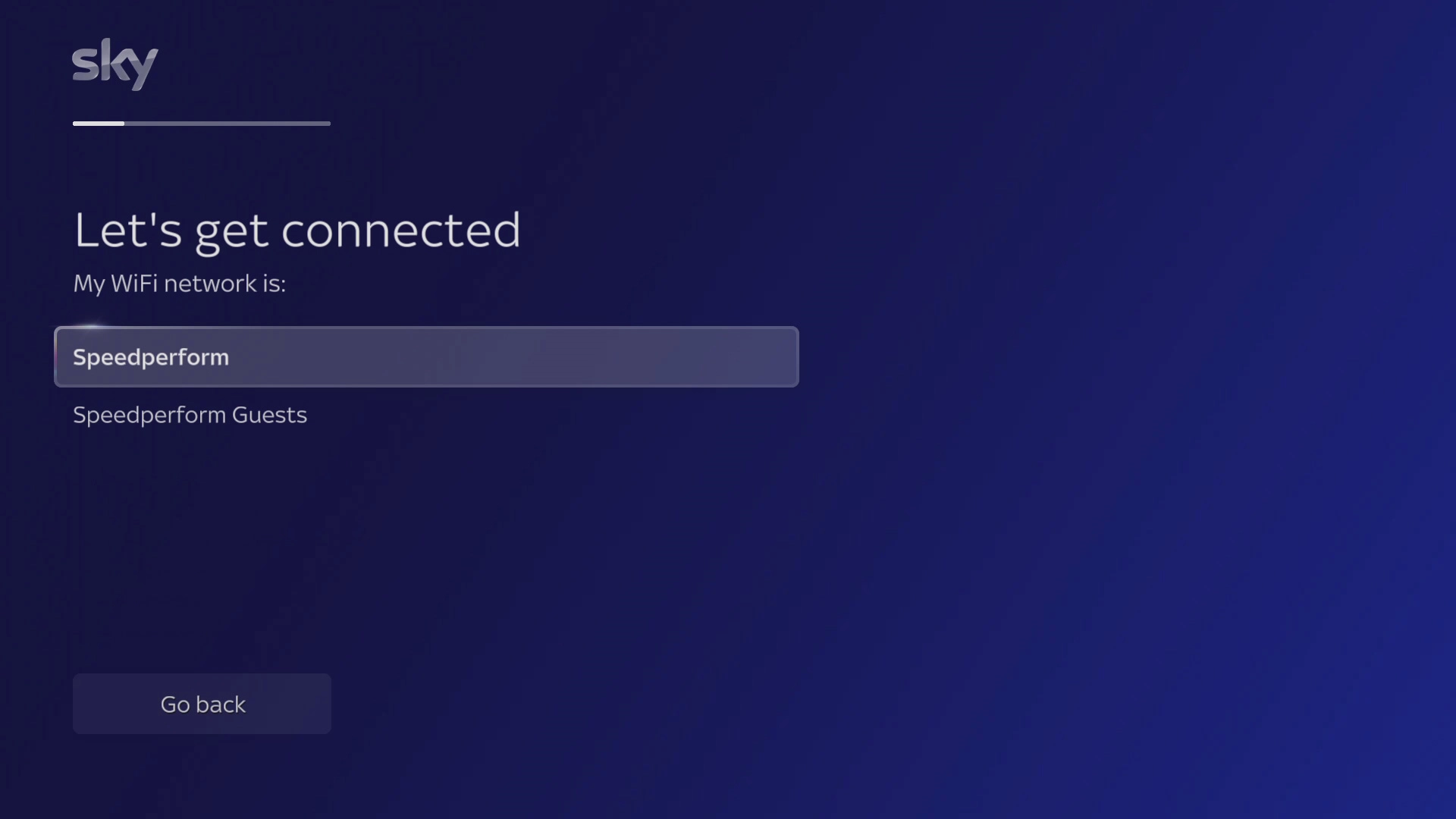 Select the required Wi-Fi network.