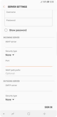 Press the field below 