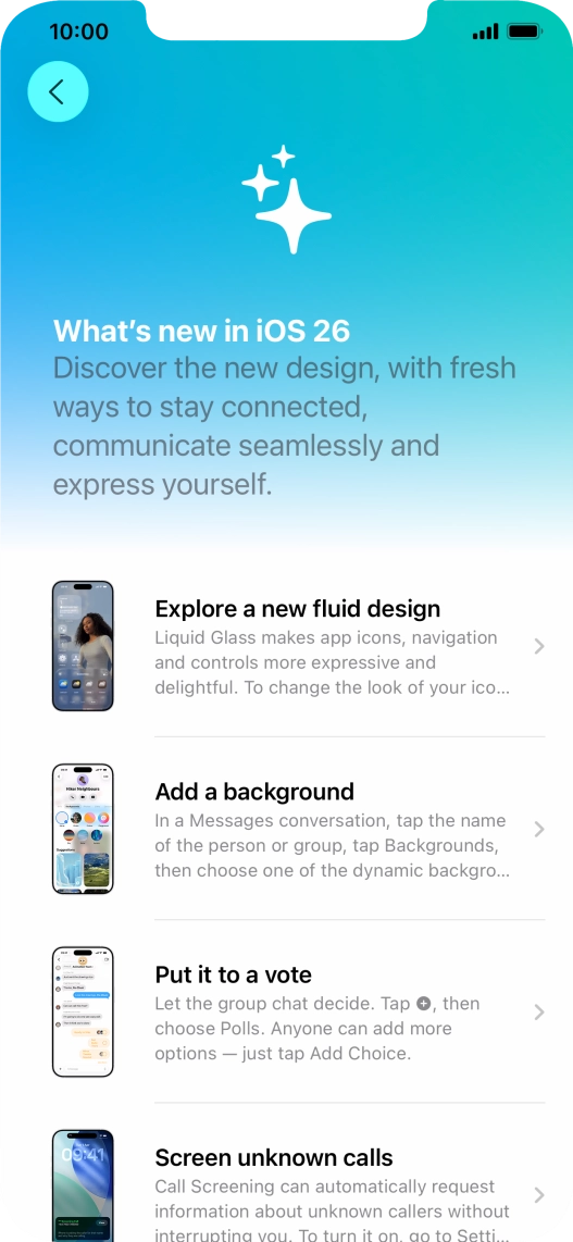 Slide your finger upwards starting from the bottom of the screen to return to the home screen.