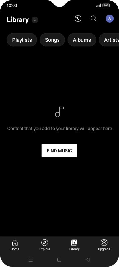 Press the drop down list.