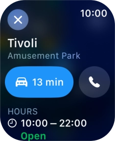 Press the start journey icon.
