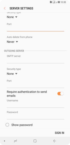 Press the drop down list below 