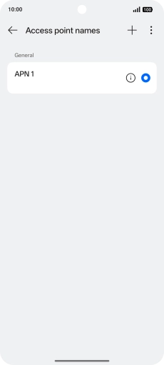 Press the new data connection icon.