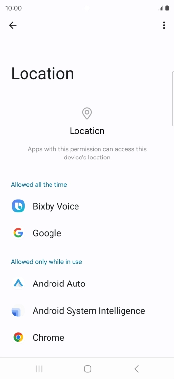 Press the required app.