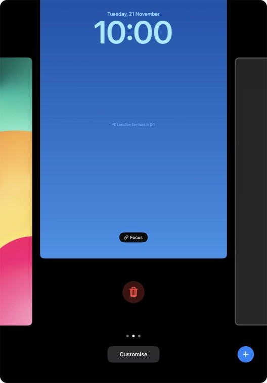 Press the delete icon.