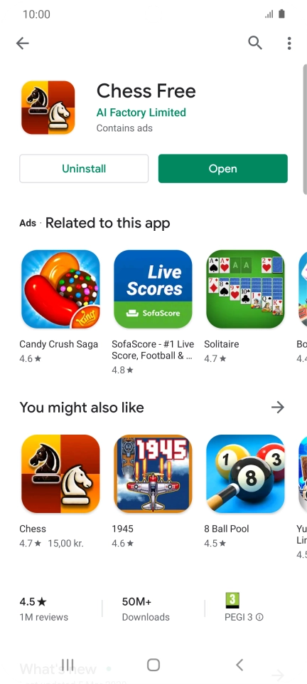Press the Home key to return to the home screen.