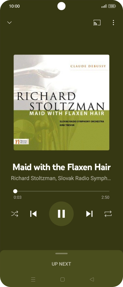 Press arrow right to go to the next audio file.