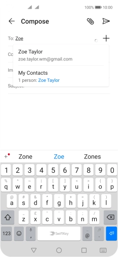 Press the required contact.