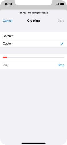Press Stop to stop recording.