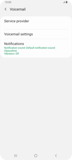 Press Voicemail settings.