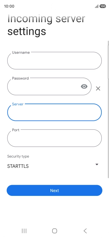 Press the field below 