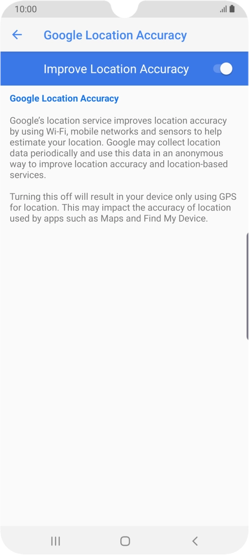 If you press the indicator next to 