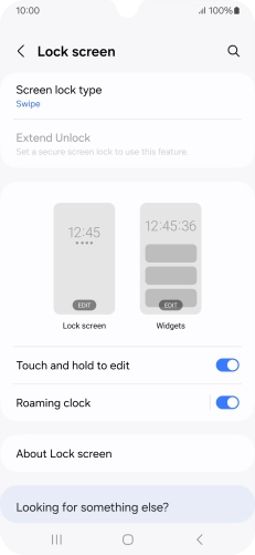 Press Screen lock type.