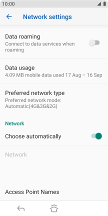 Press Access Point Names.