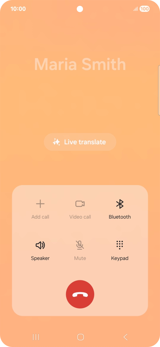 Press Live translate.