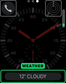 Press the Digital Crown twice to return to the home screen.