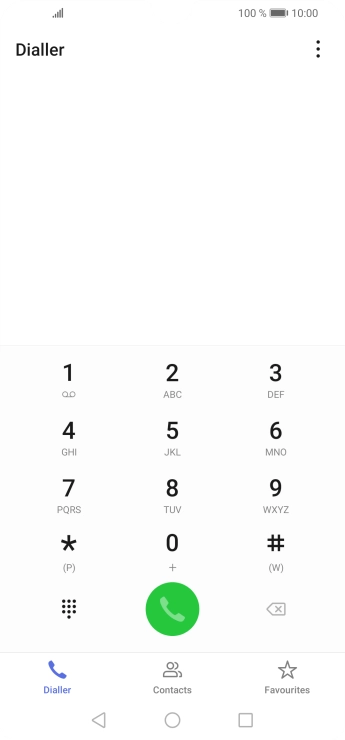 Press the menu icon.