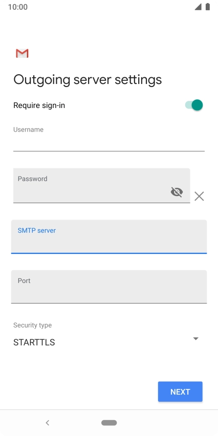 Press the field below 