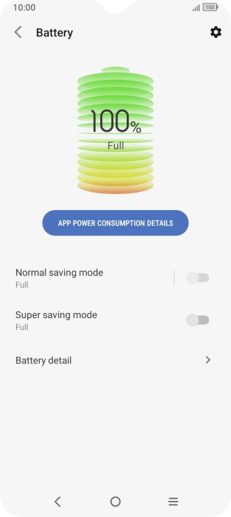 Press the indicator next to the required setting to turn on the function.