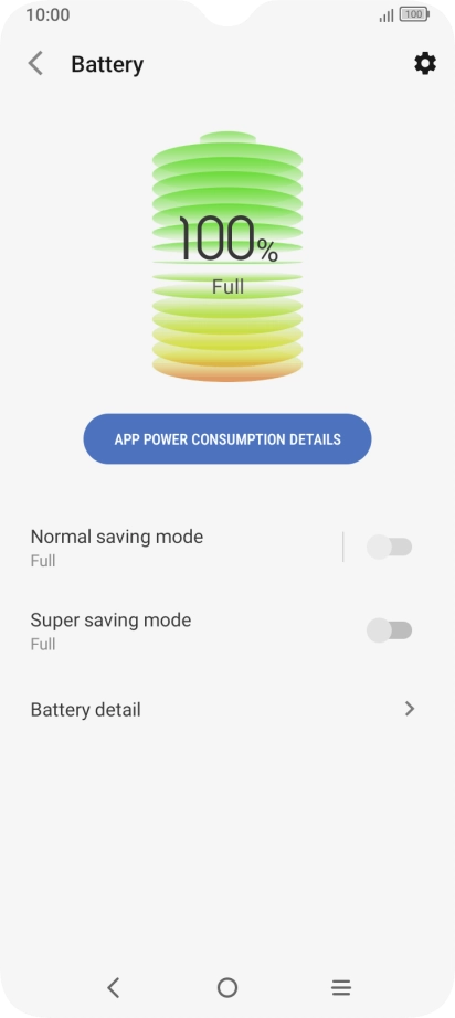 Press the indicator next to the required setting to turn on the function.