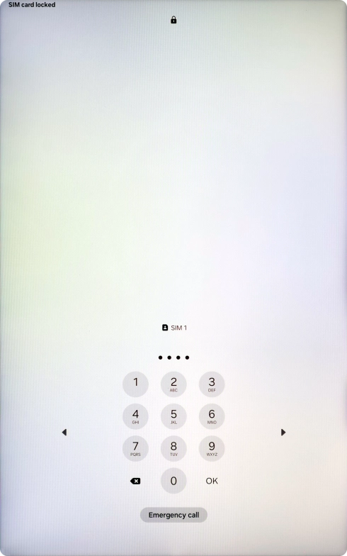 If your SIM is locked, key in your PIN and press OK. The default PIN is 1111.
