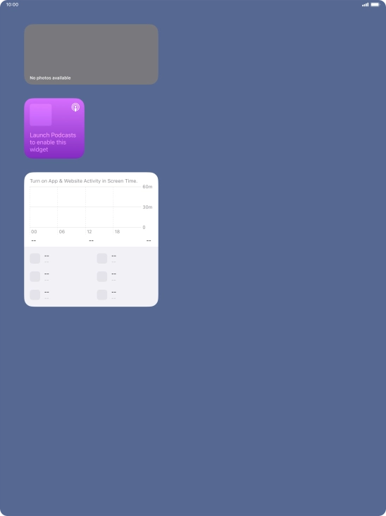 Press and hold the required Widget Stack.