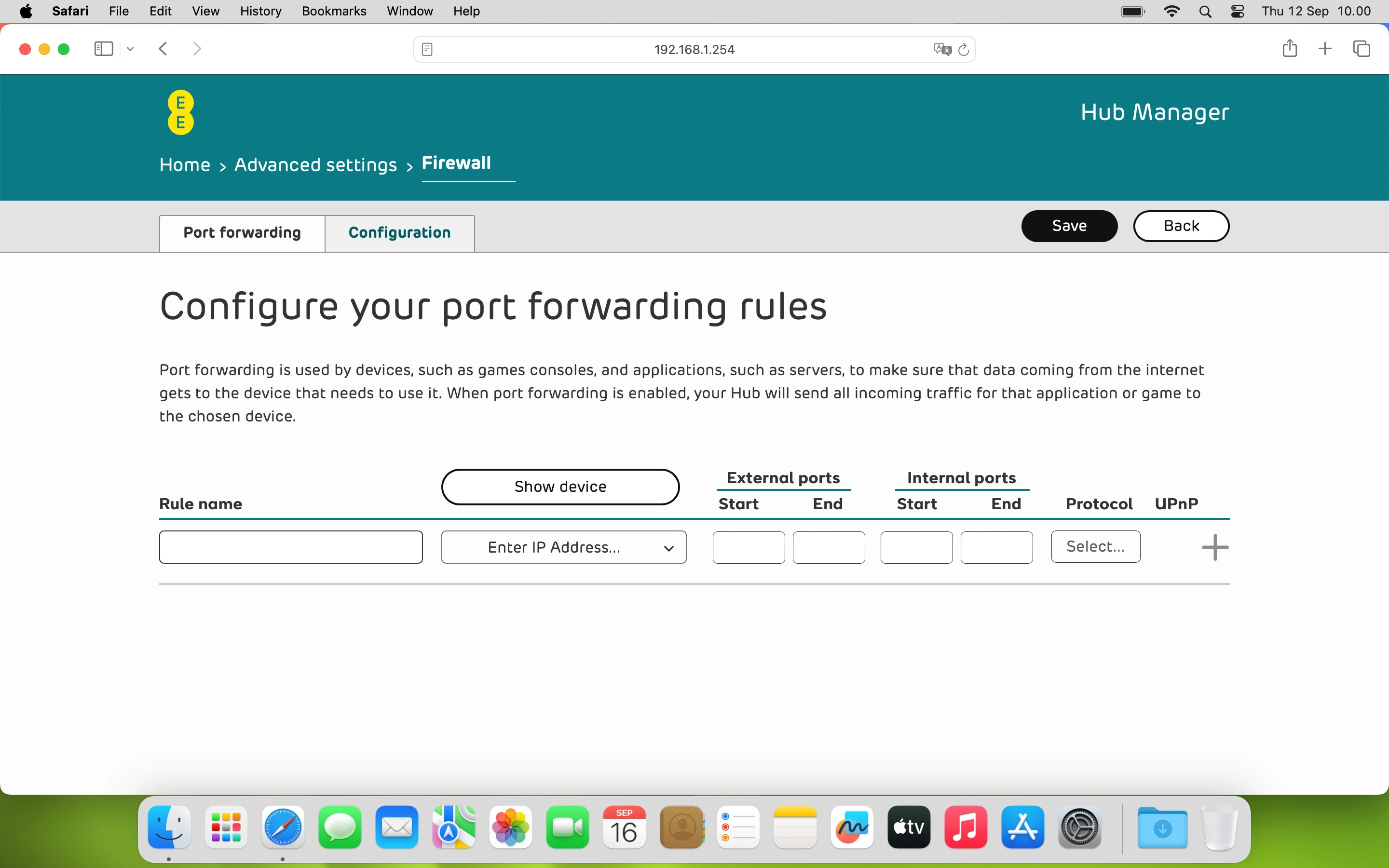 Click Enter IP Address....