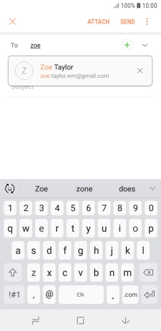 Press the required contact.