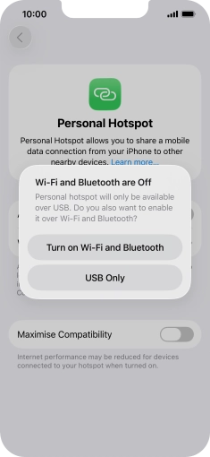 If Wi-Fi is turned off, press Turn on Wi-Fi and Bluetooth.
