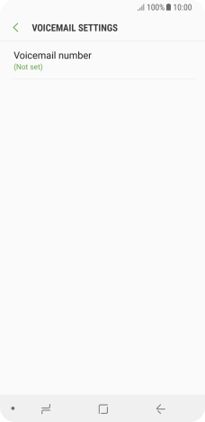 Press Voicemail number.