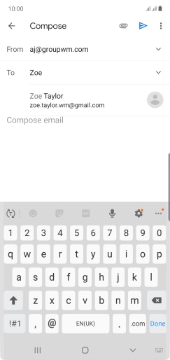 Press the required contact.