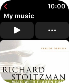 Press the play icon to start the playback.