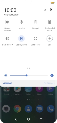 Press the Home key to return to the home screen.