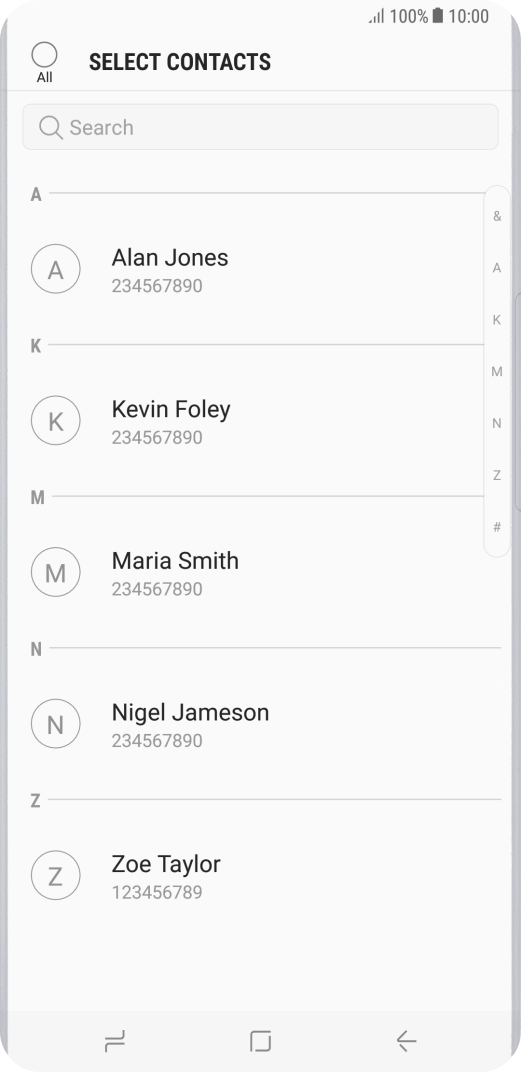 Press the field above 