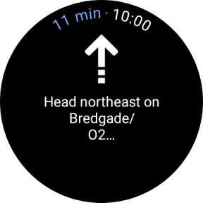 Follow the instructions on the screen to navigate to the selected destination.
