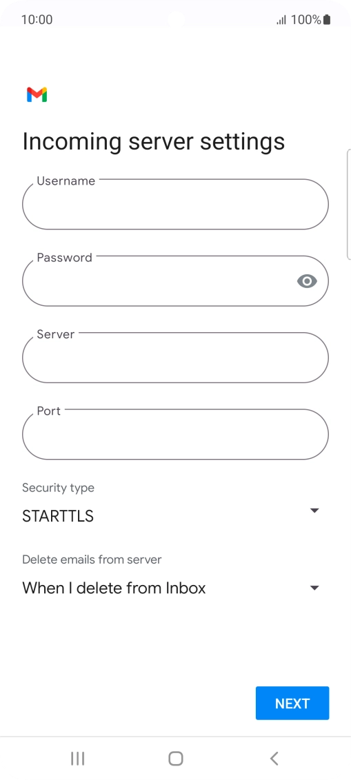 Press the field below 