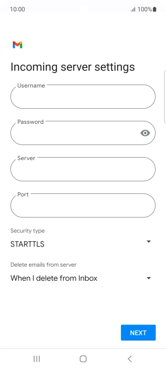Press the field below 