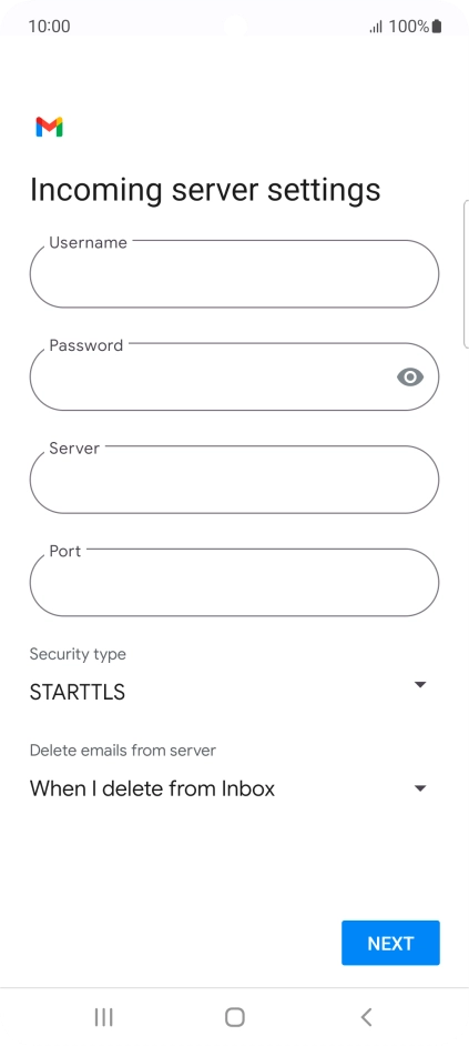 Press the field below 