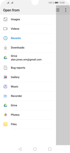 Press Images and go to the required folder.