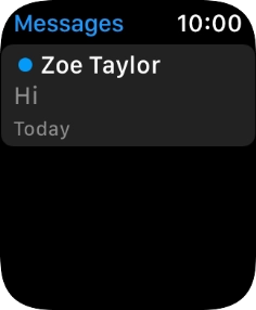 Press the required text message.