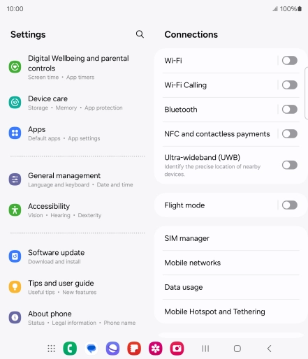 Press Software update.