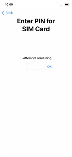 If your SIM is locked, key in your PIN and press OK. The default PIN is 1111.
