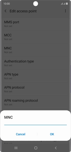 Key in 33 and press OK.