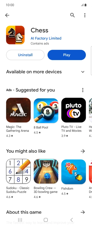 Press the Home key to return to the home screen.